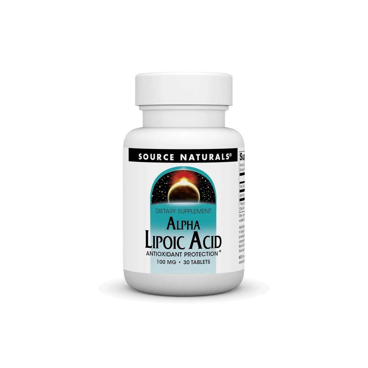 Source Naturals Alpha Lipoic Acid – 100 mg – 30 Tablets – Antioxidant & Metabolic Support - endnutrition.com