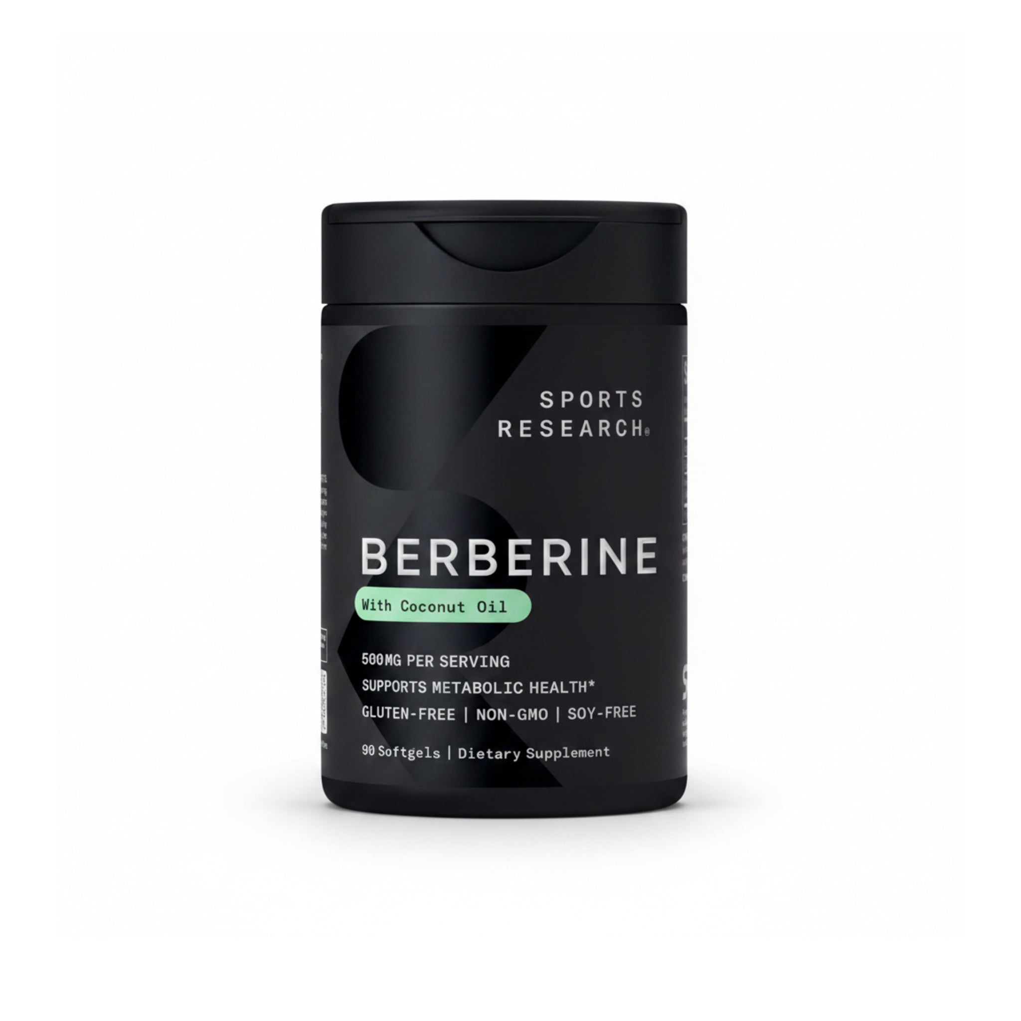 Sports Research Berberine – 500 mg – 90 Softgels – Metabolic Health & Ayurvedic Support with Coconut Oil - END Nutrition