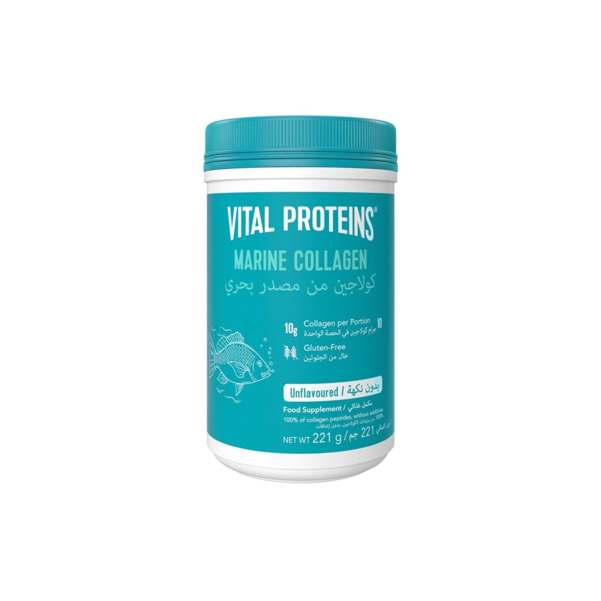 Vital Proteins Marine Collagen Unflavored | Skin, Hair & Joint Support,fish‑based collagen peptides |221 g - endnutrition.com