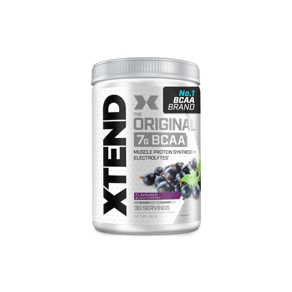 Xtend 7g BCAAs | Black Currant | Muscle Recovery & Hydration, 30 Servings - endnutrition.com