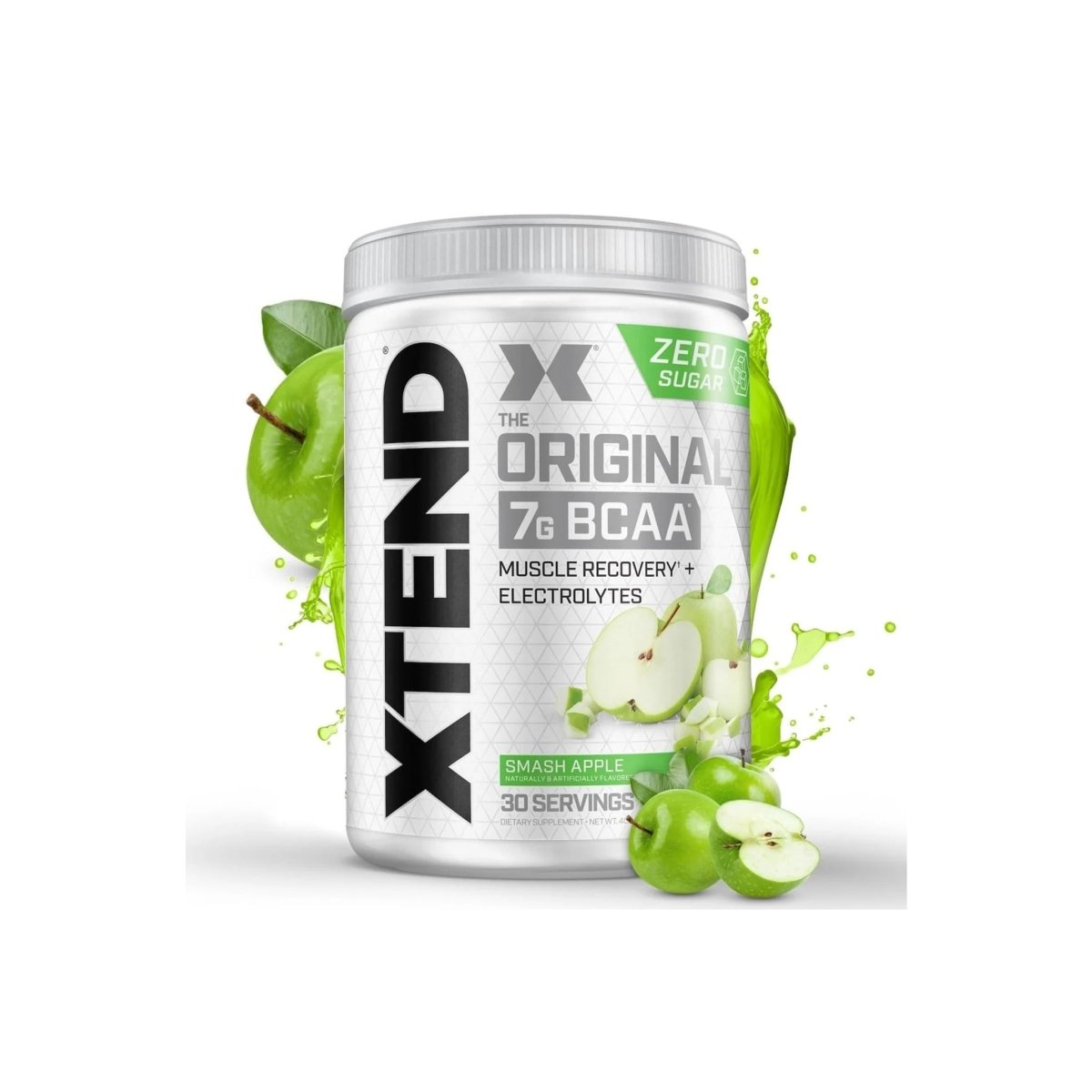 Xtend 7g BCAAs |Smash Apple| Muscle Recovery, 30 Servings - endnutrition.com